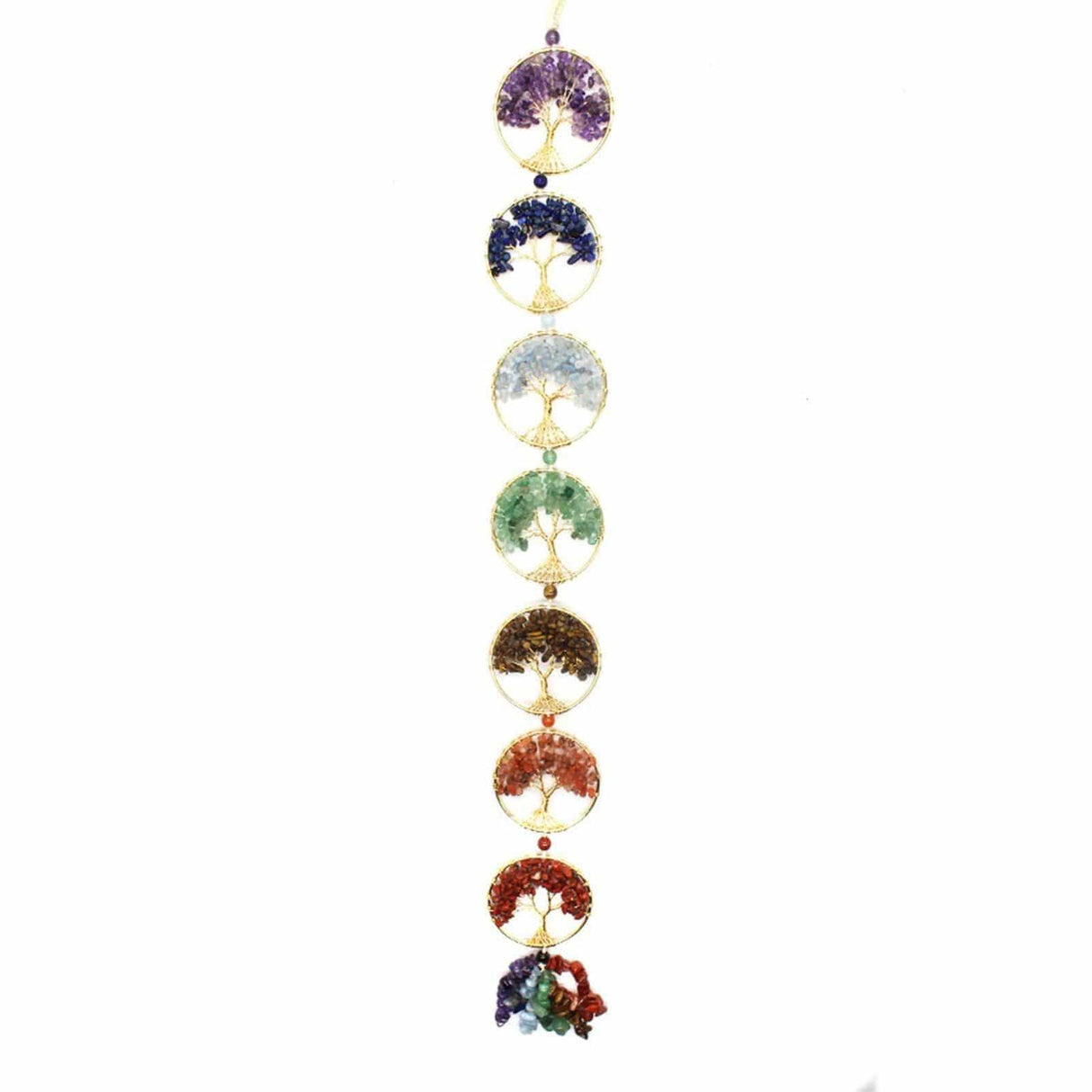 7 Chakra Tree Of Life Wall Hanging Pendant