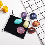 7pcs lrregular Tumbled Quartz Stones