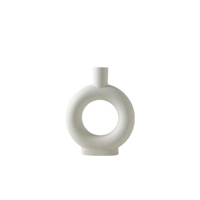 Minimalist White Flower Vases