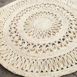 Omelia Round Straw Rug