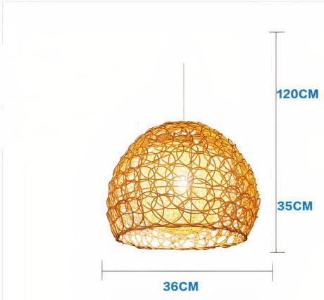 Bamboo Woven Pendant Light Shades