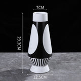 Black And White Irregular Vase