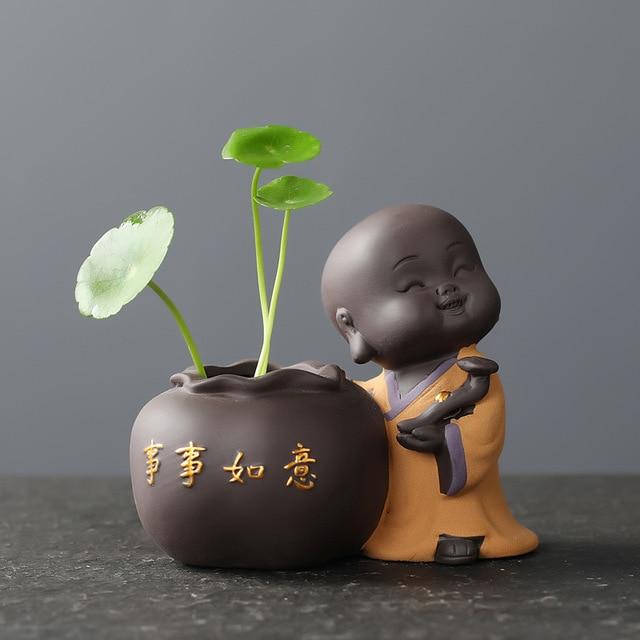 Cute Baby Buddha Flower Pot