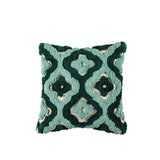 Handmade Green Tufted Pillow Cover