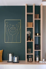 Abstract Single Line Metal Wall Art