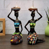 African Woman Candle Holder