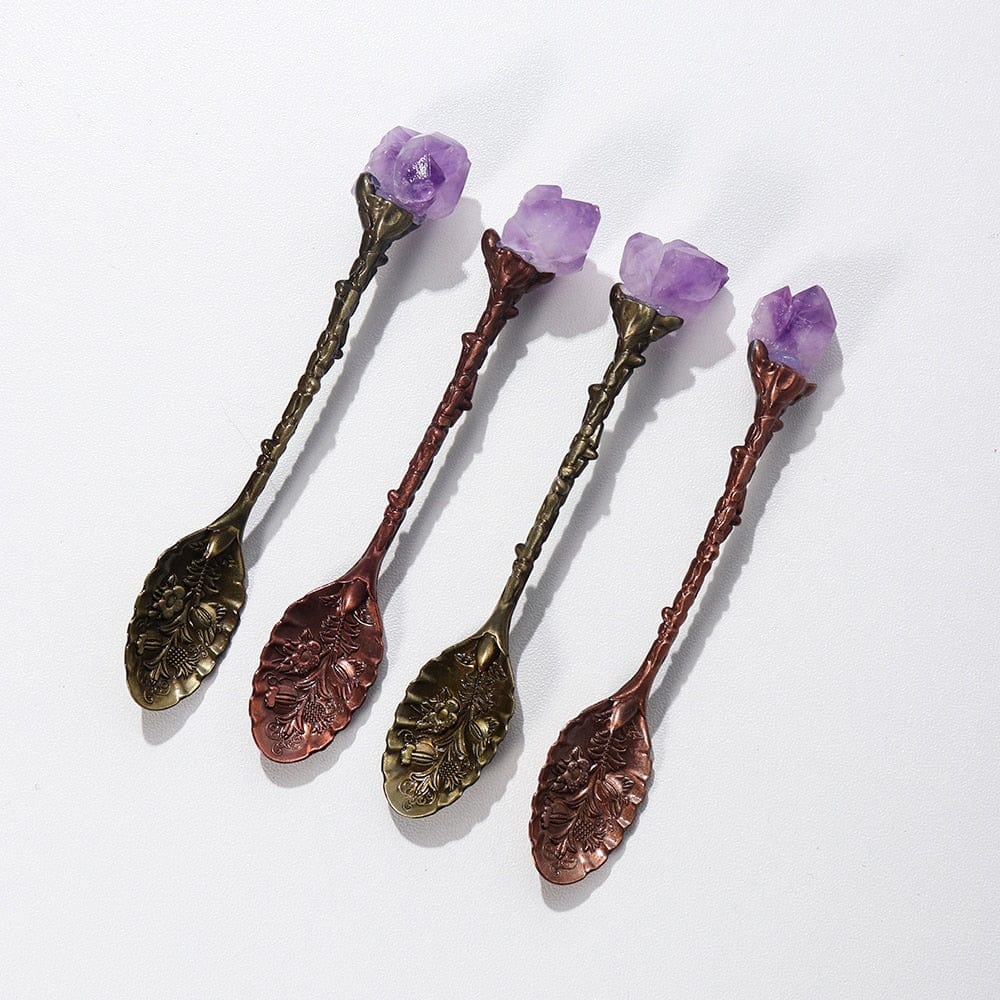 Amethyst Crystal Teaspoon