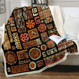 Aztec Print Fleece Throw Blanket