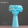 Floral Head Vase