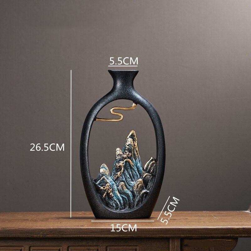 Mountains Feng Shui Wealth Vase