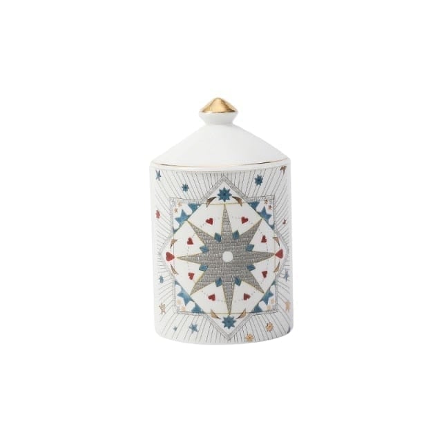 Celestial Candle Holder With Candle