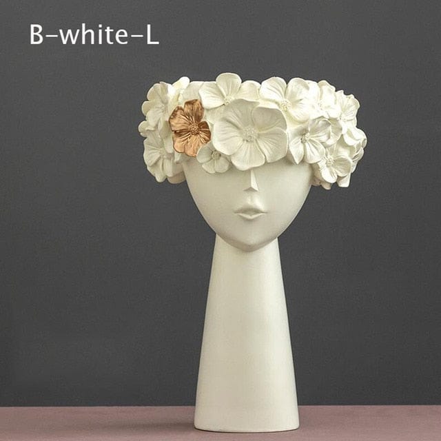 Floral Head Vase