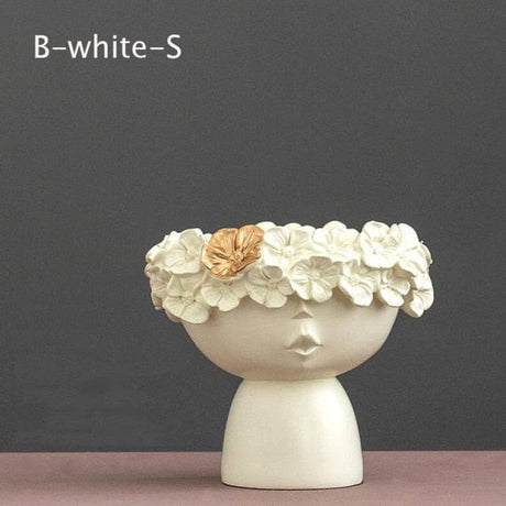 Floral Head Vase