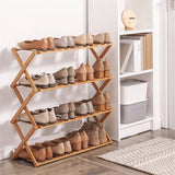 Bamboo Household Foldable Rack