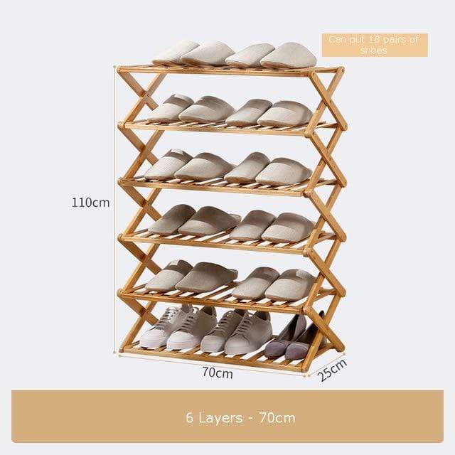 Bamboo Household Foldable Rack