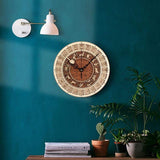 Zodiac Signs Wooden Wall Clock