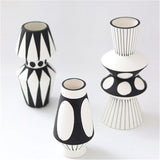 Black And White Irregular Vase