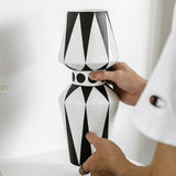 Black And White Irregular Vase