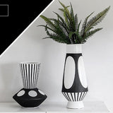 Black And White Irregular Vase