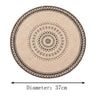 Mandala Embroidery Round Mat