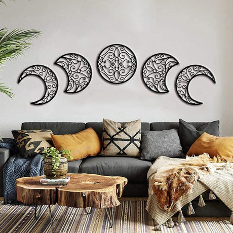Wooden Moonphase Wall Art - Wallart