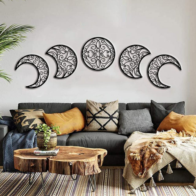Wooden Moonphase Wall Art - Wallart
