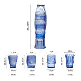 Koi Fish Shaped Glass Set (4pcs)