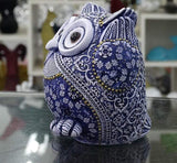 Peekaboo Blue Owl Figurines 3pcs