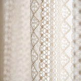 White Boho Tasseled Curtains