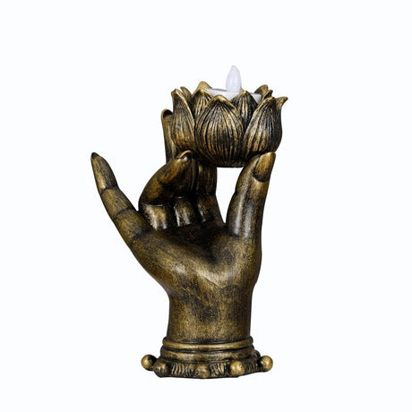 Lotus Buddha Hand Candle Holder
