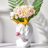 Bubblegum Girl Flower Vase