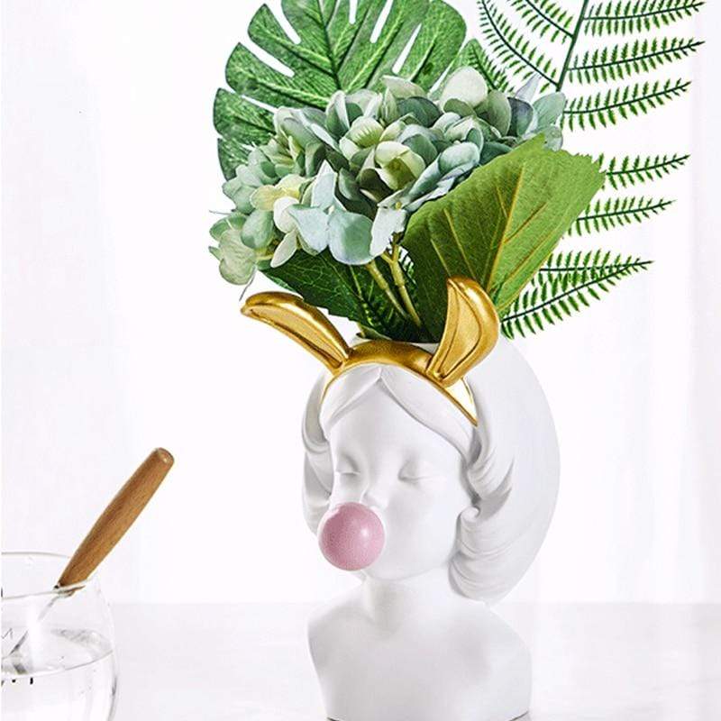 Bubblegum Girl Flower Vase