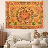 Burning Sun Wall Tapestry