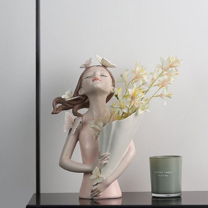 Butterfly Figurine Vase