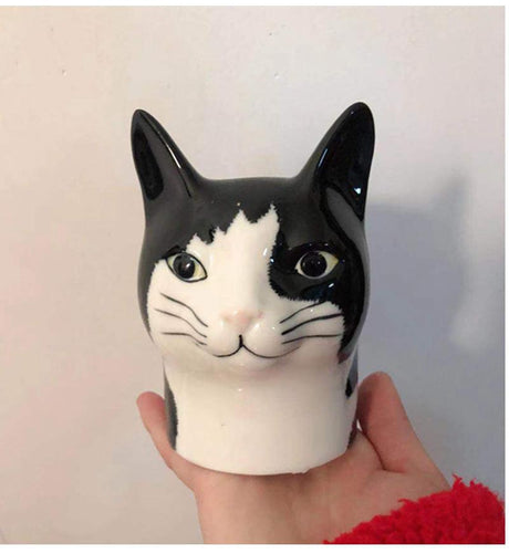 Cat Head Flower Vase