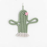 Cactus Macramé Wall Decor