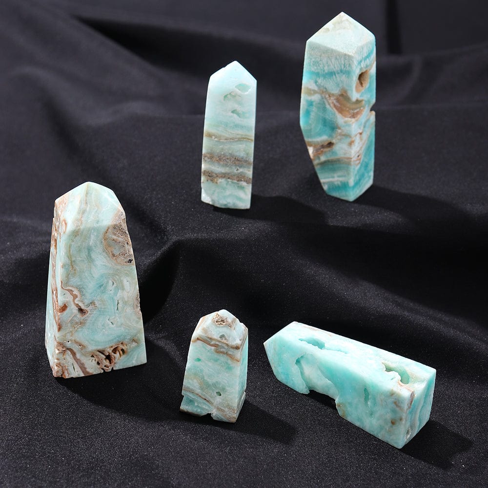 Caribbean Calcite Crystal Point Tower