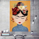 Cartoon Frida Wall Art Canvas