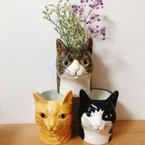 Cat Head Flower Vase