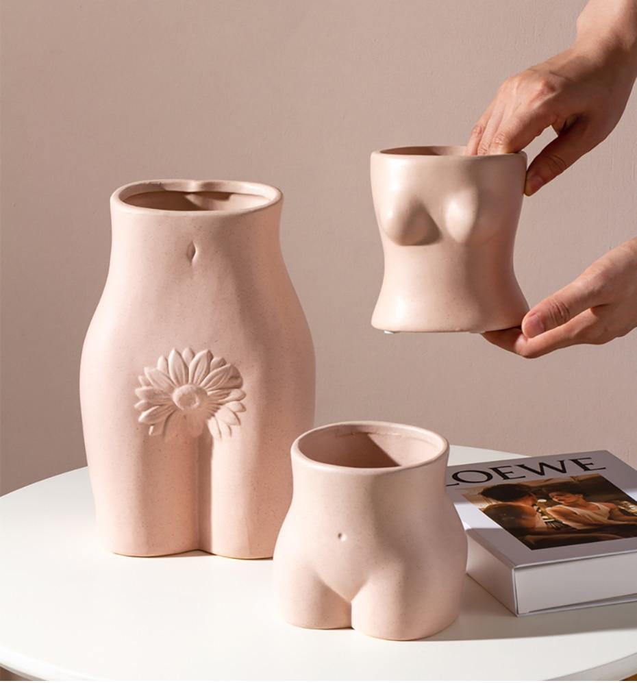 Ceramic Human Parts Vase