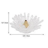 Clear Quartz Lotus-Shaped Incense Holder