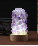 Natural Amethyst Crystal Lamp