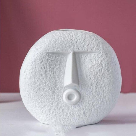 Colored Silly Face Flower Pot