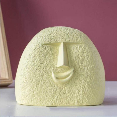 Colored Silly Face Flower Pot