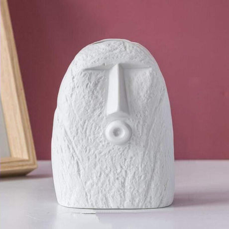 Colored Silly Face Flower Pot