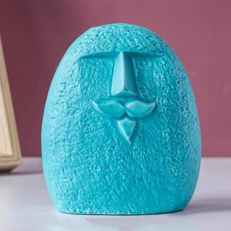 Colored Silly Face Flower Pot