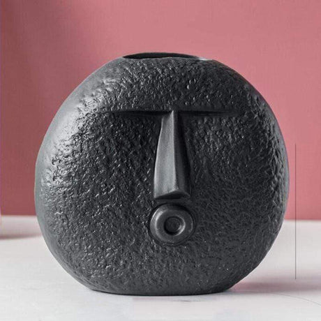 Colored Silly Face Flower Pot