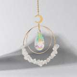 Crystal Chips Moon Suncatcher