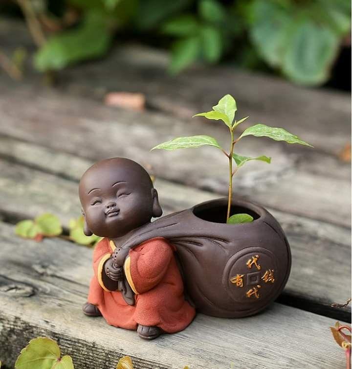 Cute Baby Buddha Flower Pot