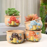 Cute Mushrooms Planter Pot